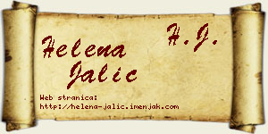 Helena Jalić vizit kartica